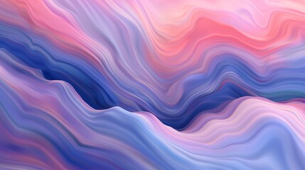 Obraz premium Abstract Wavy Pattern with Pink and Blue Hues