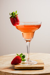 Strawberry cocktail.