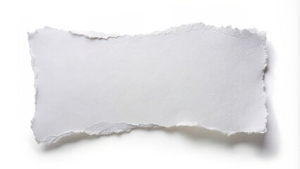 Obraz premium Torn white paper on white background, graphic resource, ripped, torn, white, paper, texture, abstract, background, design