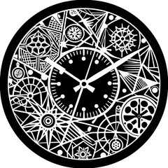 Vector Illustration of Digital Watch - Detailed Design for Graphics and Web