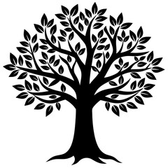 Obraz premium Vector Illustration of Tree with Roots: Creative Designs and Ideas