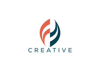 Minimal and professional abstract logo design template