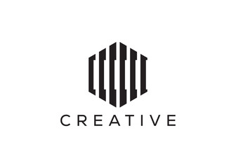 Obraz premium Minimal and professional abstract polygon logo design template