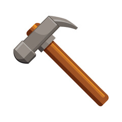 Illustration of Hammer Isolated on white