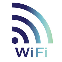 Technology information icon on line gradient style. internet setting, internet connection icon.