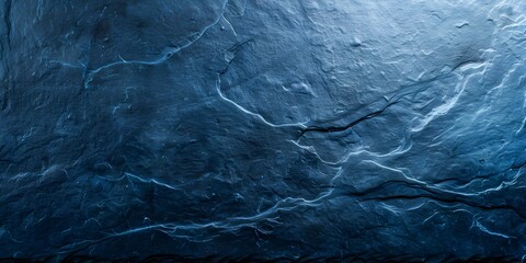 Dark Blue Textured Background with Vintage Black Border A Detailed Closeup. Concept Vintage Photography, Dark Blue Background, Detailed Closeup, Textured Surface, Black Border