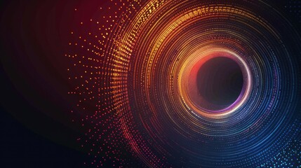 Obraz premium abstract geometric background. oval thin lines