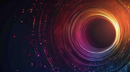 Obraz premium abstract geometric background. oval thin lines