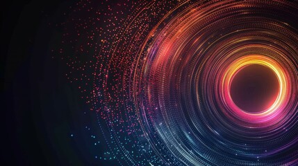 abstract geometric background. oval thin lines