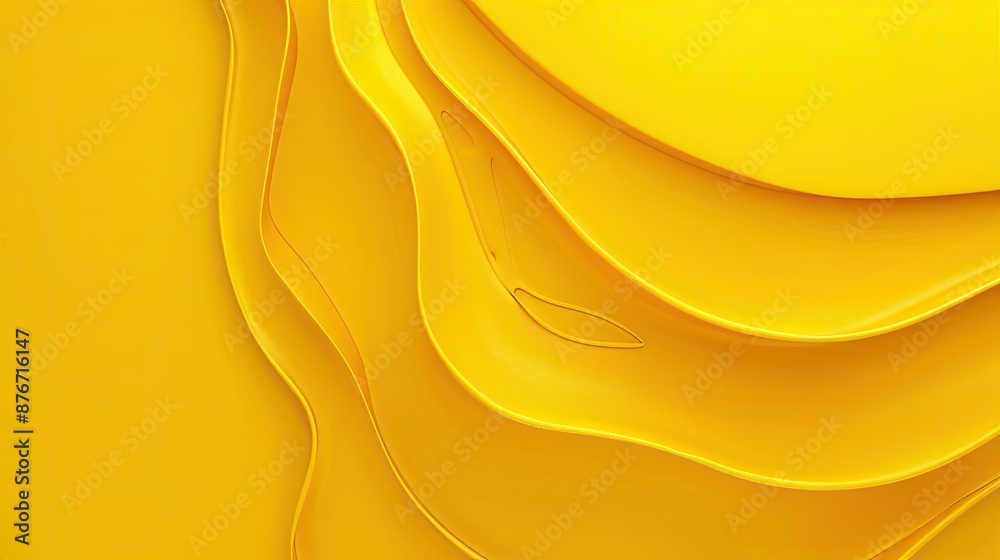 Fototapete bright yellow background with ample space in the center for text or branding