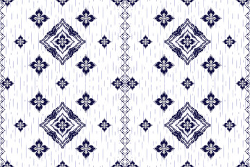 Fototapeta premium Abstract Ethnic Art, ikat, Tribal Seamless Patterns, Fabric Patterns, Clothing, Prints, Pattern, Jewelry, Aztec Geometric Art, Covers, Folk Embroidery, Carpet Design, Wallpaper, Wrapping, Fabric.