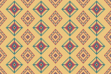 Ikat Abstract Ethnic Art, Tribal Seamless Patterns, Fabric Patterns, Clothing, Aztec Geometric Art Jewelry Prints, Covers, Folk Embroidery, Mexican Style, Carpet Design, Wallpaper, Wraps, Fabrics.