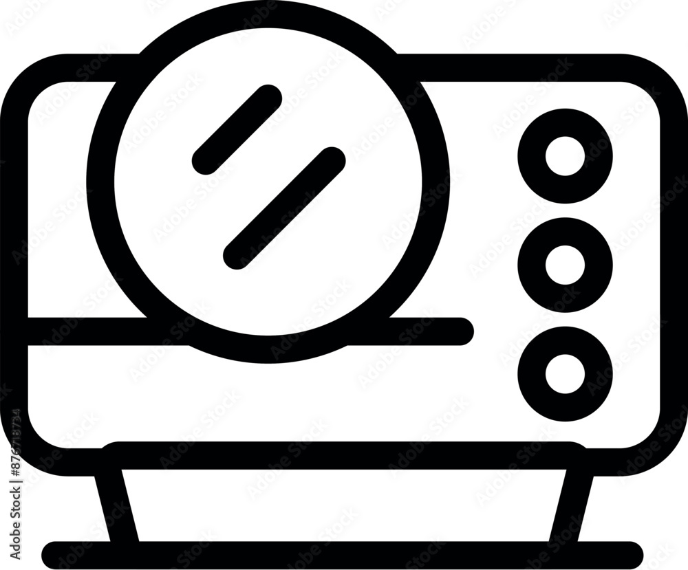 Poster magnifying glass searching for data on computer screen, concept of search engine optimization and we