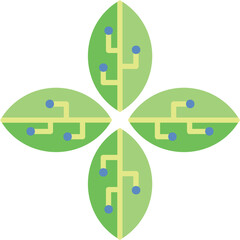 Obraz premium Nano Leaf Icon