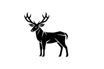deer silhouette vector illustration