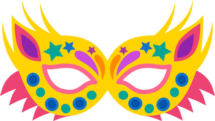 colorful carnival mask illustration
