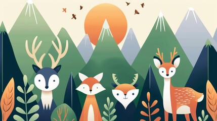 Collective effort in wildlife habitat protection, diverse community working together to preserve natural environments, harmonious coexistence with nature