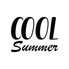 cool summer black letters quote