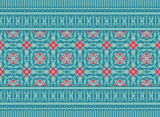 Peruvian american indian pattern tribal ethnic motifs geometric seamless vector fabric background