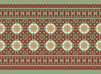 Peruvian american indian pattern tribal ethnic motifs geometric seamless vector fabric background