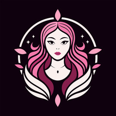 Beauty fashion modern logo illustration
