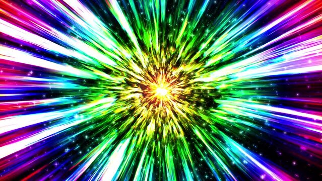 遊技機風ループ背景(虹)