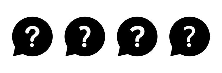 Question Icon vector isolated on white background. Question mark sign. help icon. Faq
