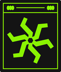 Brutalist Sticker Vector