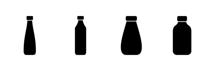 Bottle icon vector isolated on white background. Bottle vector icon