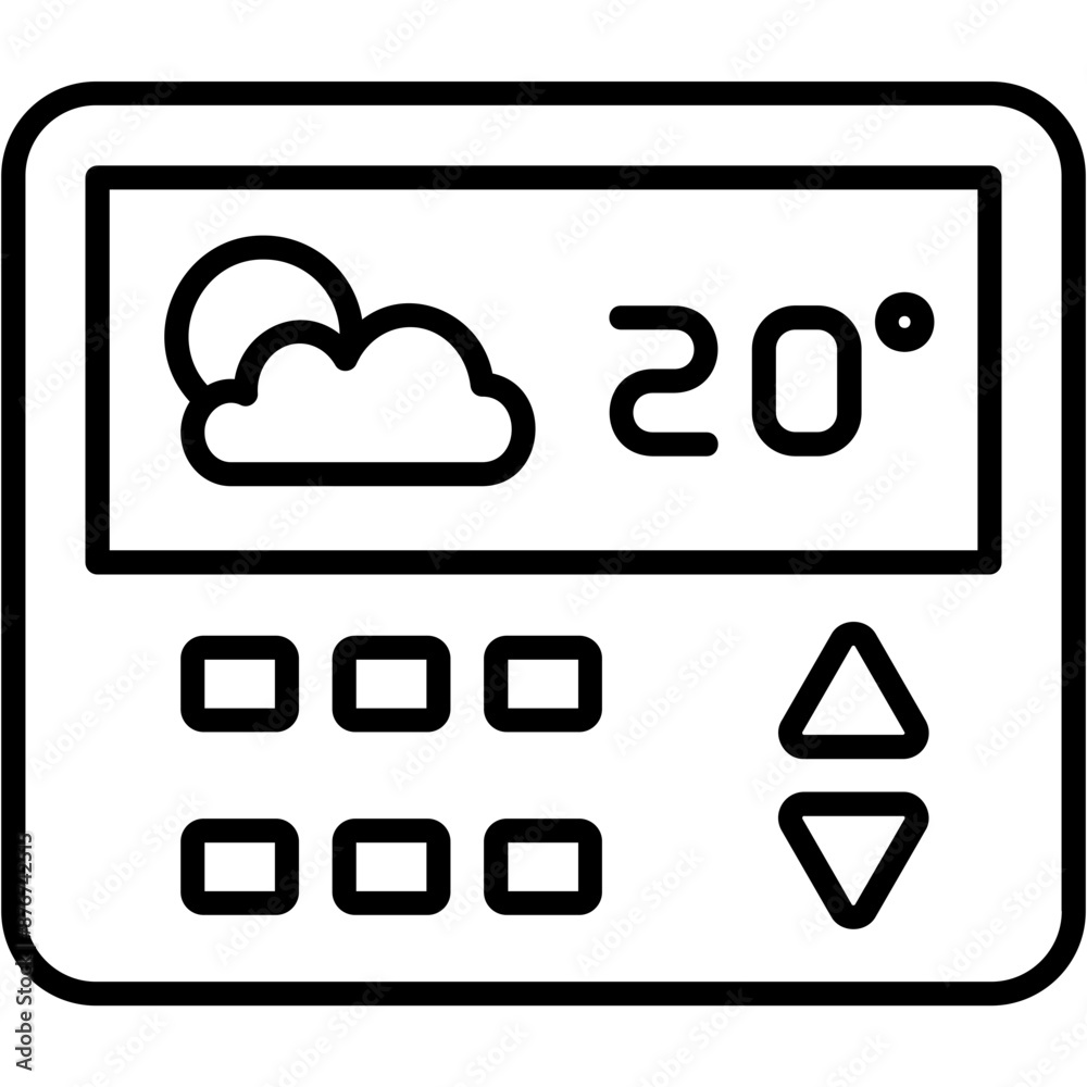 Poster Thermostat Icon