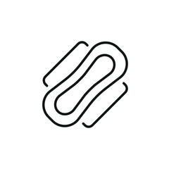 Menstrual Pad Icon. Simple menstrual pad icon for health and hygiene design. Vector illustration.