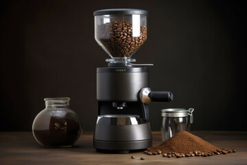 generated Illustration coffeemaker in the kitchen counter top