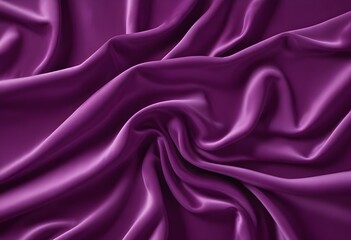 Obraz premium deep purple satin velvet wavy drapery texture sample background