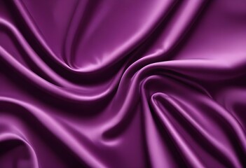 Obraz premium violet satin velvet wavy drapery texture sample background