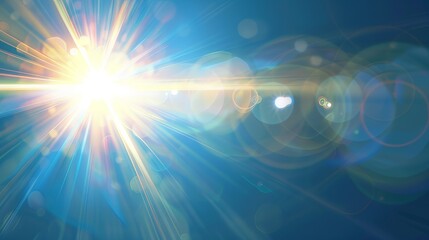 Obraz premium The lens flare effect adds a dynamic visual element to the design.
