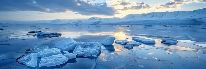 glaciers melted by global warming
