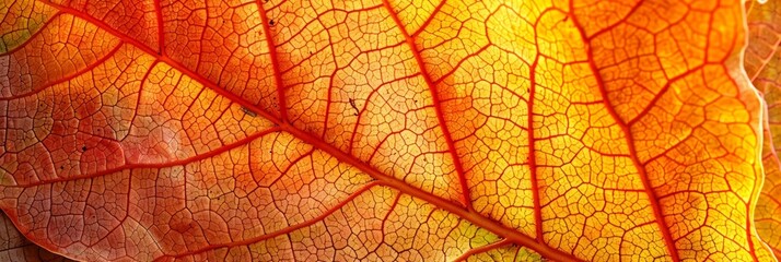 Obraz premium Natural background. close-up view of a red persimmon tree leaf.