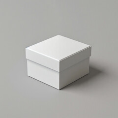 Naklejka premium Box isolated on gray background