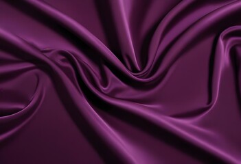 Obraz premium deep purple satin velvet wavy drapery texture sample background