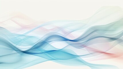 Fototapeta premium Abstract soft background with a wave. Vector illustration. Clip art.