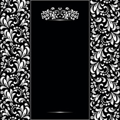 Abstract floral pattern. Vector seamless background. Perfect for invitations or announcements.