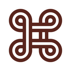 Mpatapo Adinkra African Symbol