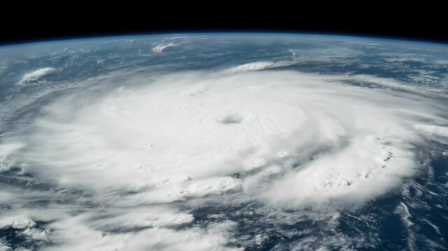 Hurricane Beryl as seen from space, July 1st 2024. (Elements furnished by NASA)