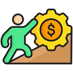 Fototapeta premium Efforts Icon