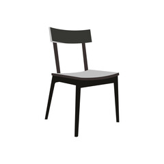 Modern, isolated chair vector illustration with sleek, minimalist design.