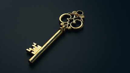 Unlocking Success: Golden Key as a Symbol of Goal Setting and Achievement