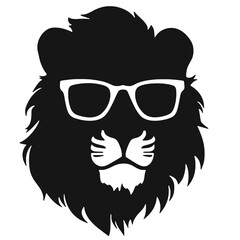 Lion Wearing Sunglasses