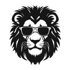 Lion Wearing Sunglasses