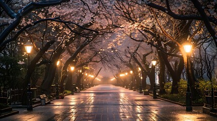 Serene Cherry Blossom Canopy at Ueno Park, Tokyo - Spring in Full Bloom