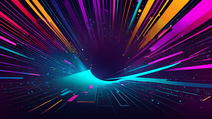 abstract illustration that visualizes a symphony of colors